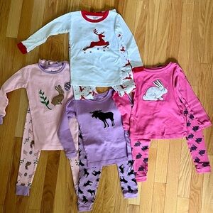 Leveret Toddler Cotton Holiday Pajamas Assorted Sizes